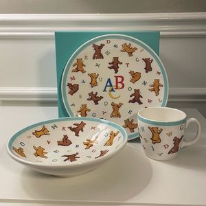 Tiffany & Co. Alphabet Bears 3 piece Baby set - NIB